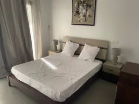Appartement meublé à louer à l’immeuble RUBIS 2
2 chambres , dont une chambre climatisée et ventilée et la deuxième ventilée , deux salle d’eau , cuisine ouverte et équipée , four , machine à laver , micro-ondes
Terrasse aménagée avec table à manger et salon
Electricité et Femme de Ménage à la charge du CLIENT